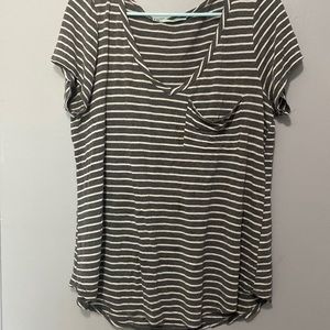 Shirt, grey and white,size medium, Maurice’s